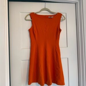 Banana Republic Orange Fit and Flare Mini Dress